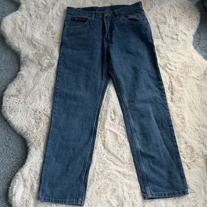 Wrangler Five Star Men's Straight-Leg Jeans in Deep Blue Denim